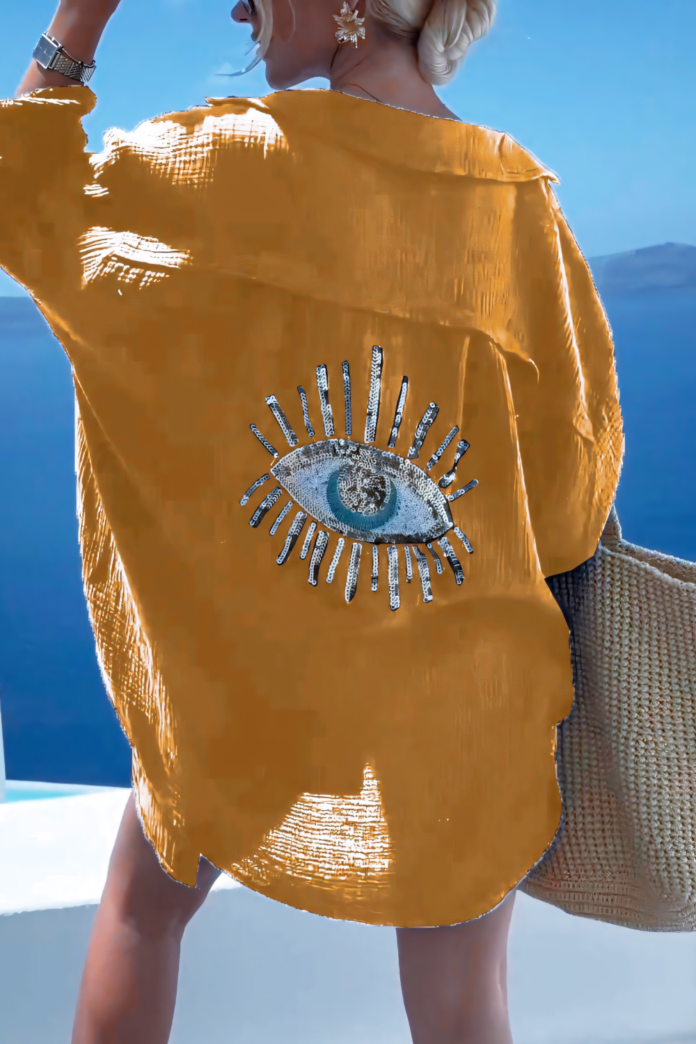 The Chloe™ Sequin Evil Eye Shirt