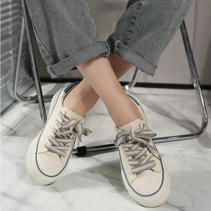 The Jaylen - Chunky Canvas Patterned Shoes