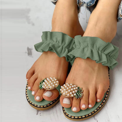 The Katherine - Pineapple Summer Sandals