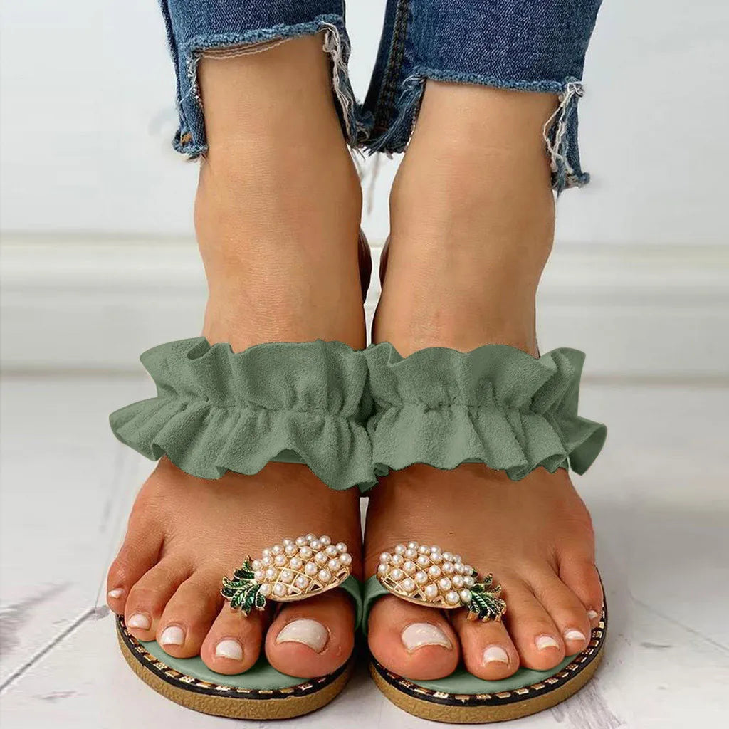 The Katherine - Pineapple Summer Sandals